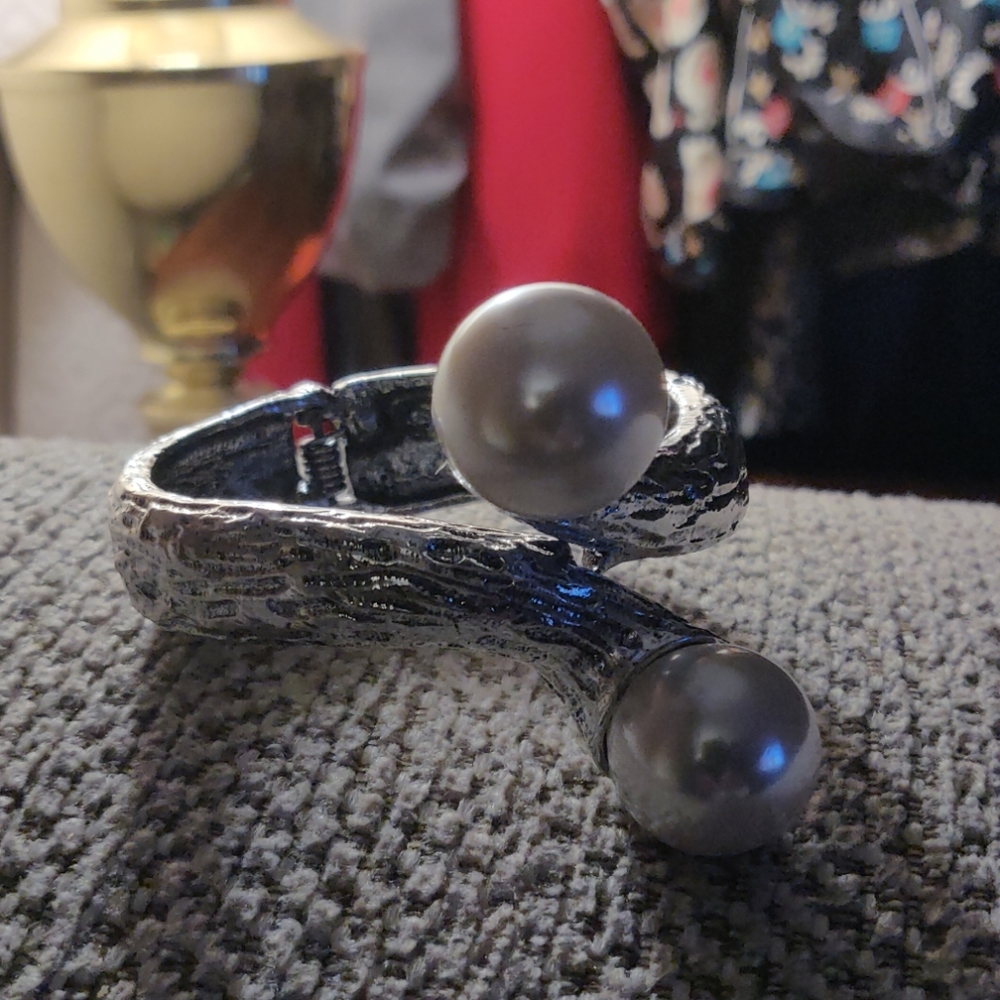 Large spicy silver bracelet /New
